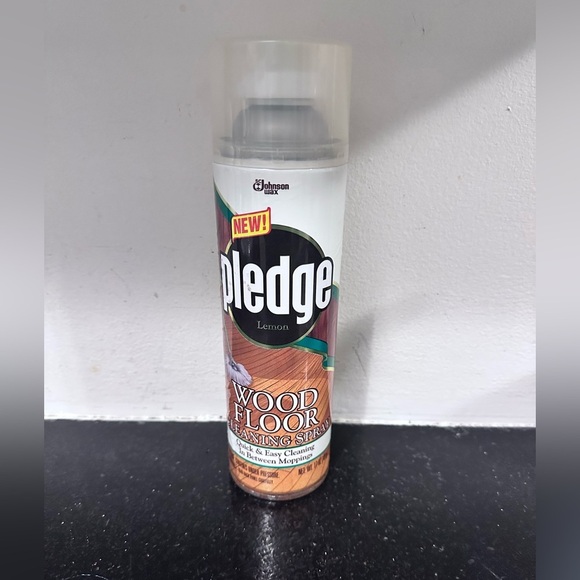 Vintage Pledge Wood Floor Cleaning Spray Can - Picture 2 of 4